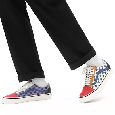 Vans Unisex Old Skool 36 Dx Low-Top Sneakers Purple/Red/White VN0A54F39XM Purchase Vans Unisex Old Skool 36 Dx Low-Top Sneakers Purple/Red/White VN0A54F39XM