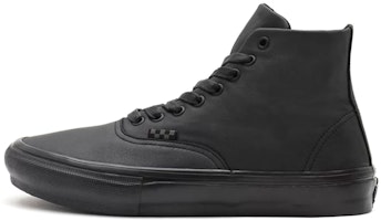 Vans Unisex Pearl Leather Skate Authentic High-Top Sneakers Black VN0A5HEM9CM