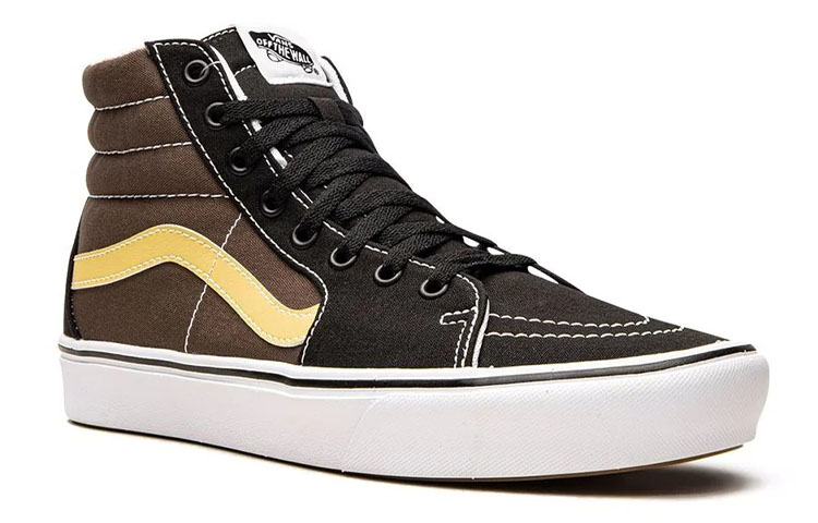 Lookbook Vans Unisex SK8-HI High-Top Sneakers Black/Brown/Yellow VN0A3WMB8U8