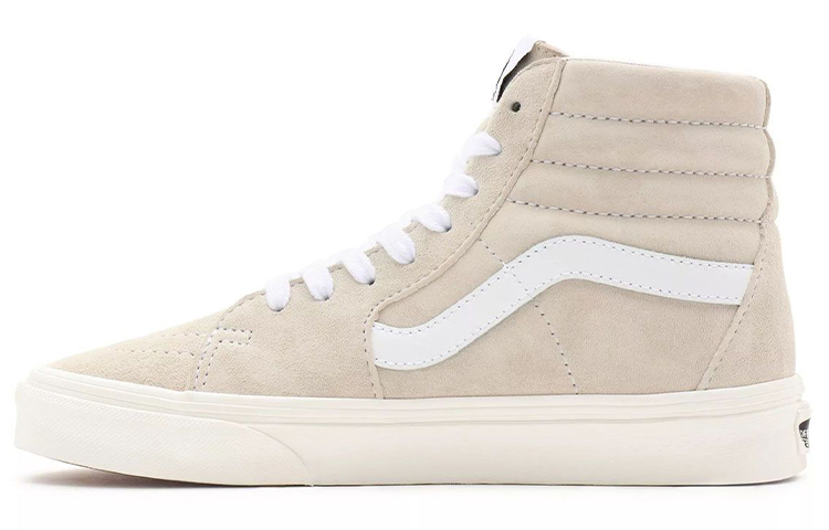 Buy Vans SK8 HI 休閒 高幫 板鞋 男女同款 米白色
