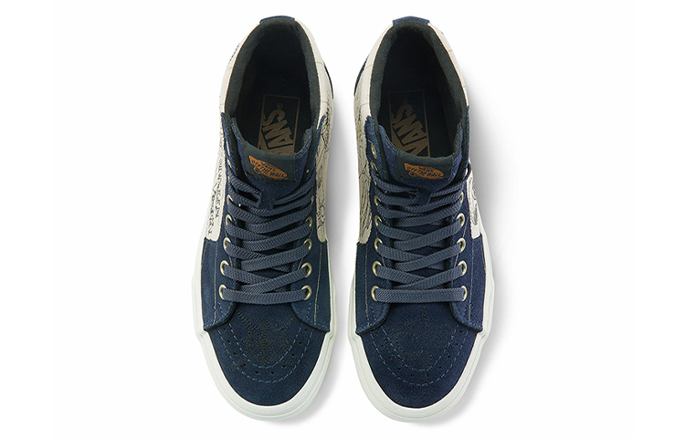 Lookbook 반스 유니섹스 SK8-HI 스니커즈 블루 VN0A32QG4UA VN0A32QG4UA