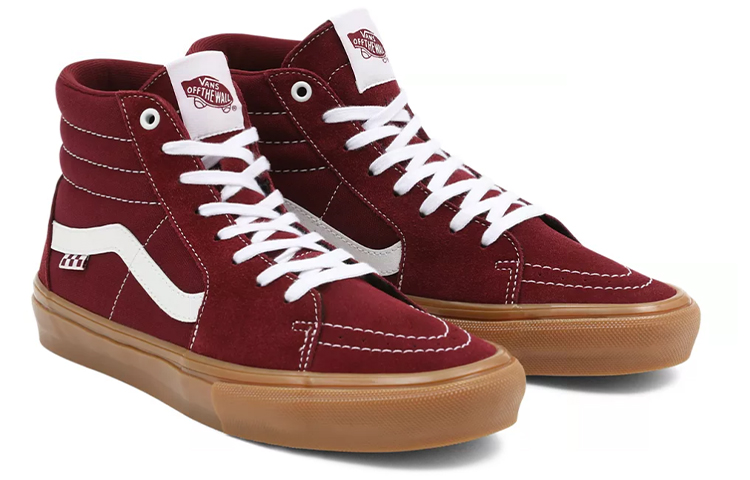 Lookbook Vans SK8-HI レッド/ブラウン (ユニセックス) VN0A5FCCK10