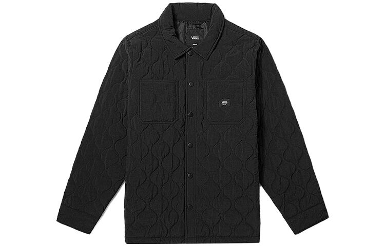 Vans Unisex Solid Black Single-Breast Collar Jacket VN000EXBBLK