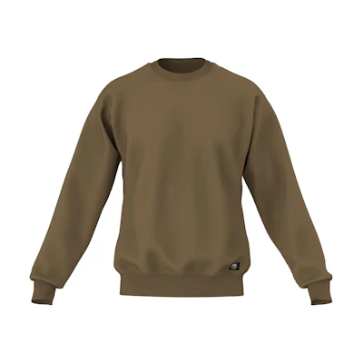 Vans Unisex Solid Color Crewneck Pullover Sweatshirt Brown VN000FZZLKZ
