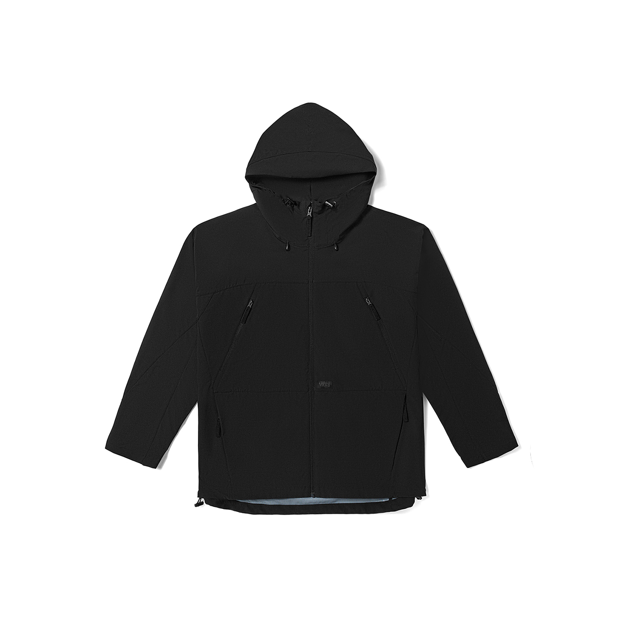 Vans Unisex Solid Color Zip-Up Hoodie Jacket Black VN000F2NBLK