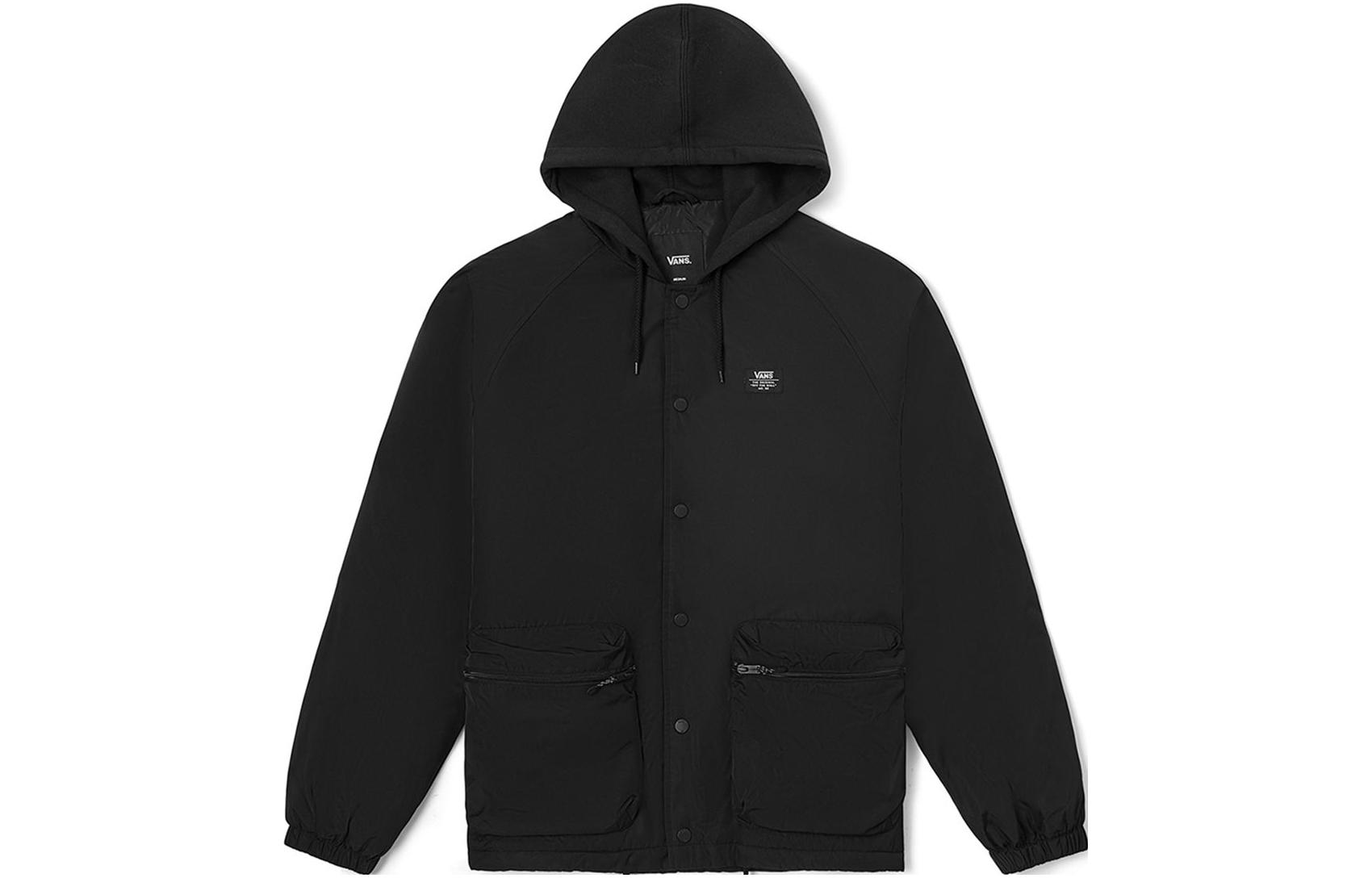 Vans Unisex Solid Pocket Casual Jacket Black VN0A7YJFBLK