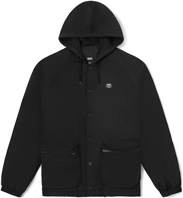 Vans 男女款純色口袋休閒夾克 黑色 VN0A7YJFBLK Order Vans 男女款純色口袋休閒夾克 黑色 VN0A7YJFBLK