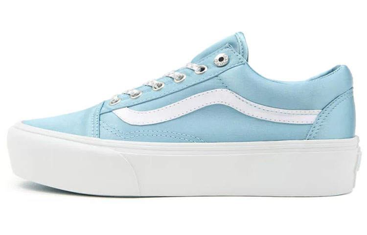 Vans Unisex Sparkle Check Old Skool Platform Sneakers Blue VN0A5KRGA44