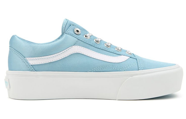Order Vans Unisex Sparkle Check Old Skool Platform Sneakers Blue VN0A5KRGA44