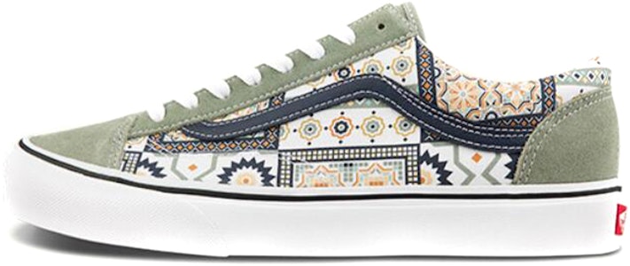 Vans Style 36 摩洛哥印花 低筒 滑板鞋 男女皆宜 灰色 Buy Vans Style 36 摩洛哥印花 低筒 滑板鞋 男女皆宜 灰色