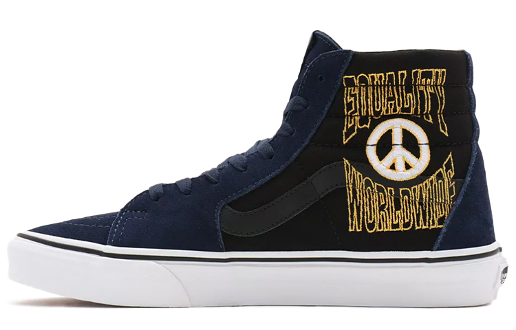 Vans Unisex Take A Stand SK8-HI High-Top Sneakers Blue/Black VN0A32QG9YJ