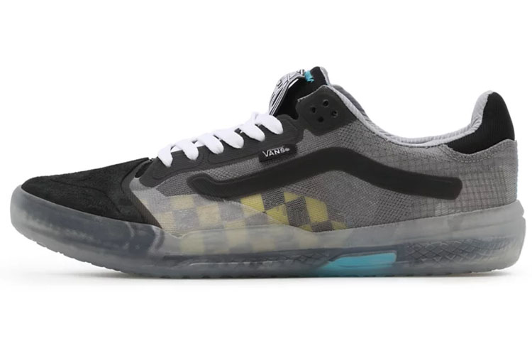 Vans Unisex Transparent Evdnt Ultimatewaffle Low-Top Sneakers Black/Grey/Yellow VN0A5DY5B2K
