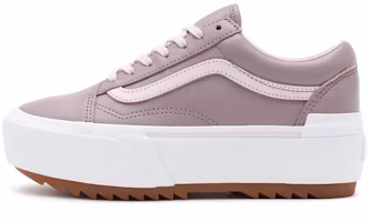 Vans Unisex Tumbled Leather Old Skool Stacked Sneakers Purple 'White' VN0A4U159XY Vans Unisex Tumbled Leather Old Skool Stacked Sneakers Purple 'White' VN0A4U159XY
