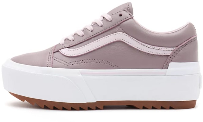 Vans Unisex Kulit Tumbled Old Skool Stacked Sepatu Ungu 'Putih' VN0A4U159XY Buy Vans Unisex Kulit Tumbled Old Skool Stacked Sepatu Ungu 'Putih' VN0A4U159XY