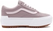 Order Vans Unisex Tumbled Leather Old Skool Stacked Sneakers Ungu 'Putih' VN0A4U159XY