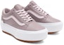 Lookbook Vans Unisex Tumbled Leather Old Skool Stacked Sneakers Ungu 'Putih' VN0A4U159XY