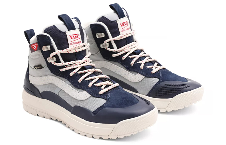 Lookbook Sneaker Vans Unisex Ultrarange Exo Hi Gore-tex Mte-2 Biru/Abu-Abu VN0A5KS66MQ