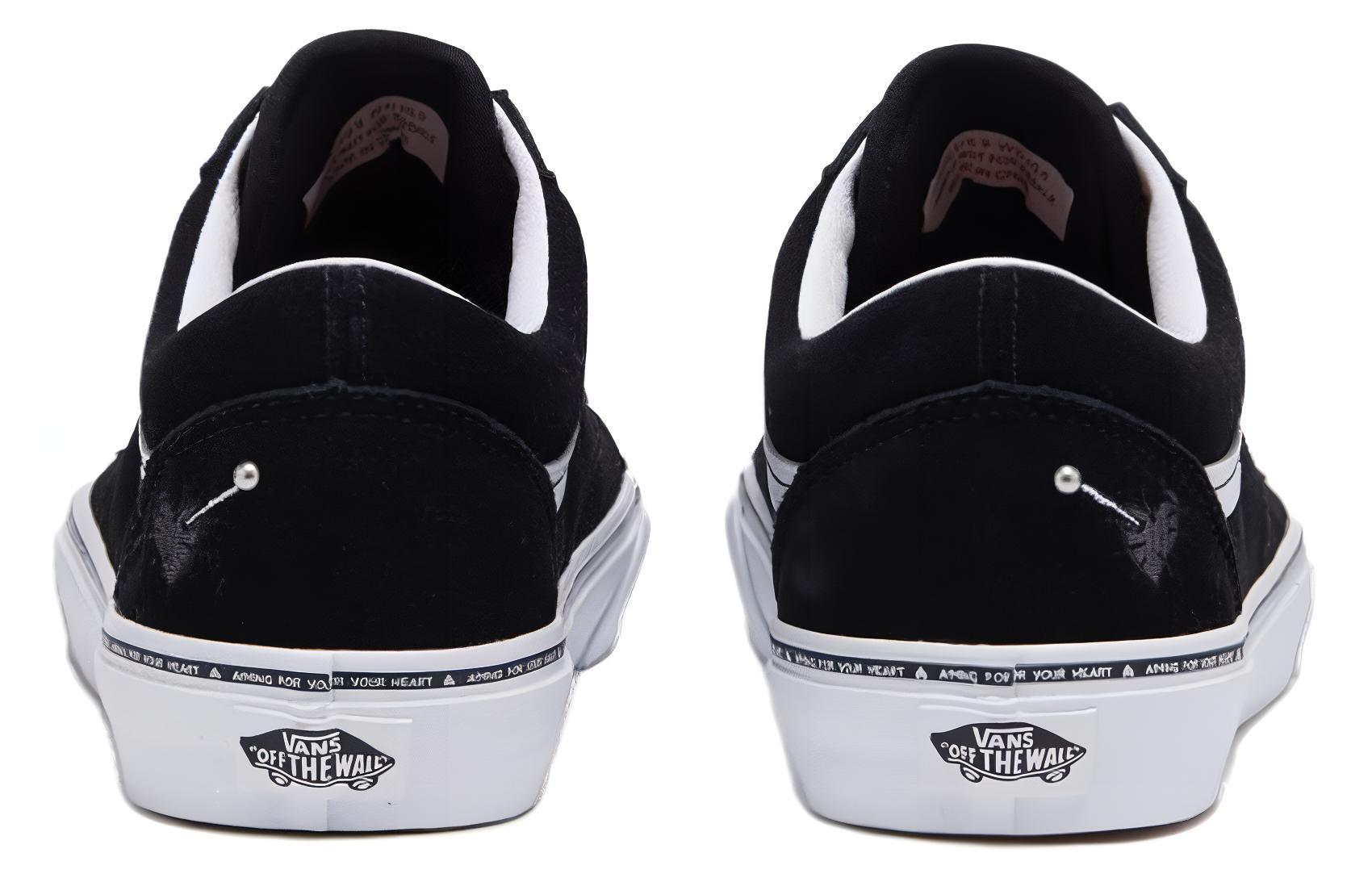 Shop Vans 輕鬆舒適 防滑抗震耐磨 低筒 滑板鞋 男女共款 黑白