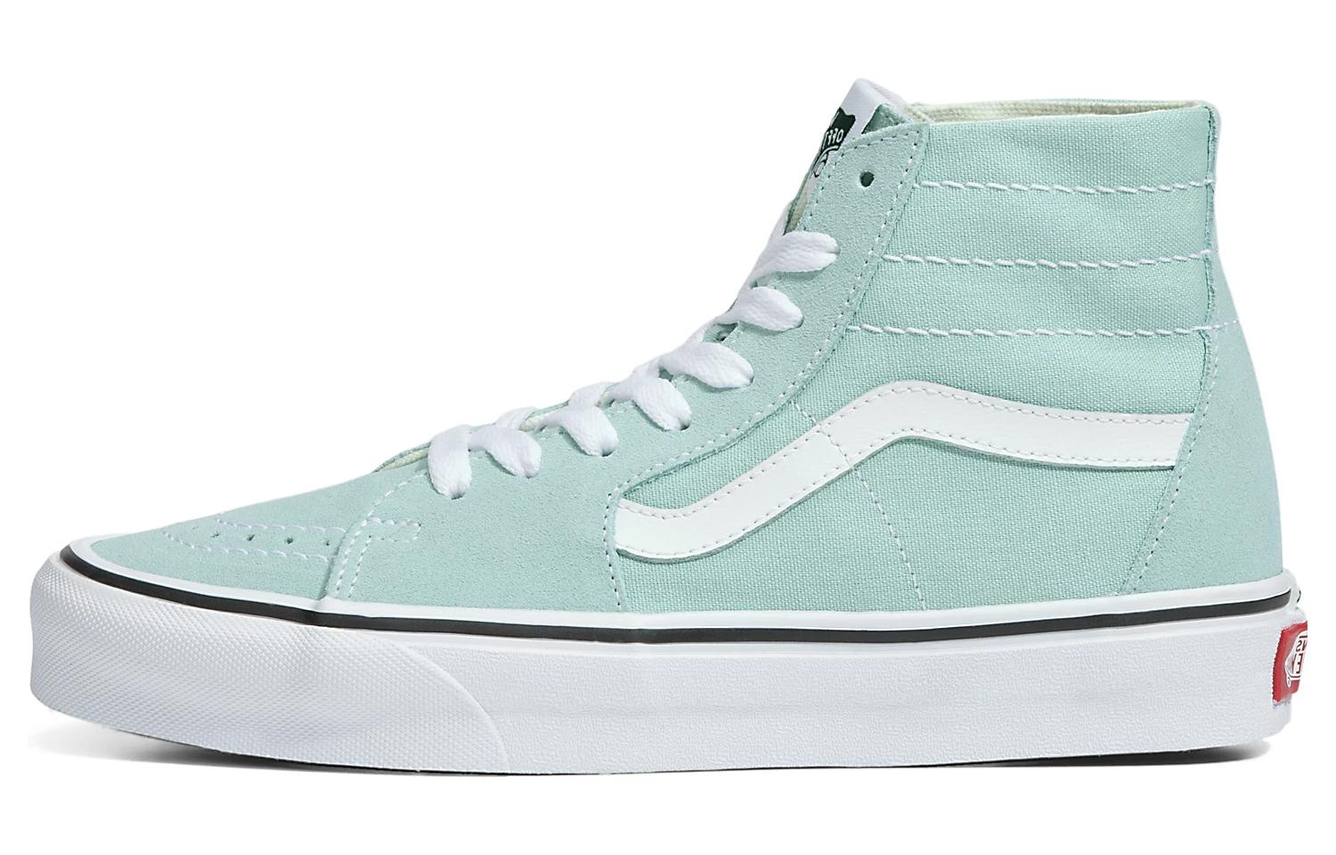 Buy Vans SK8 HI 舒適潮流 輕便耐磨防滑 高筒 滑板鞋 男女款 运河藍