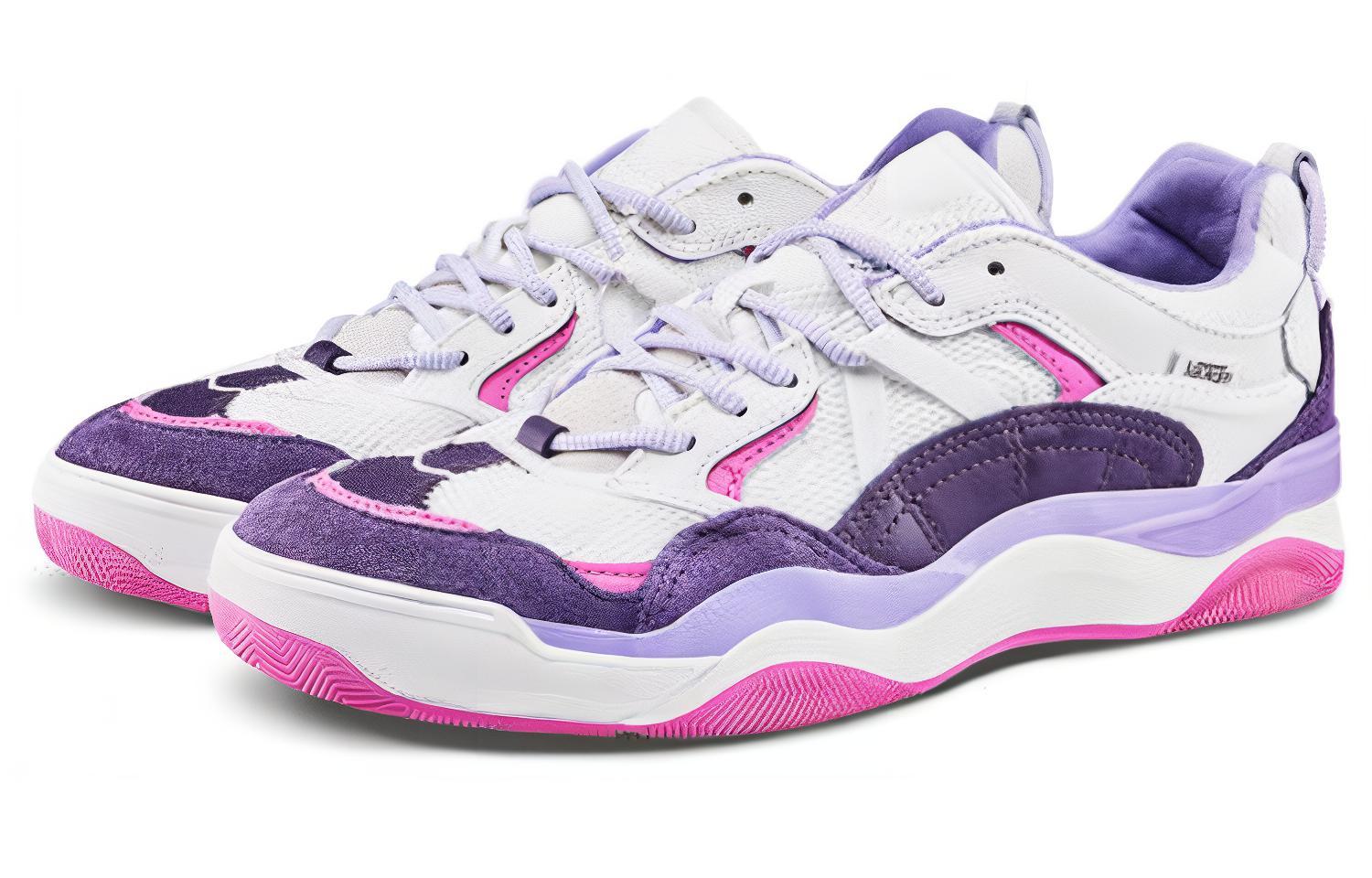 Lookbook Vans Varix Wc复古低帮滑板鞋 男女款 紫粉白色 VN0A3WLNT45