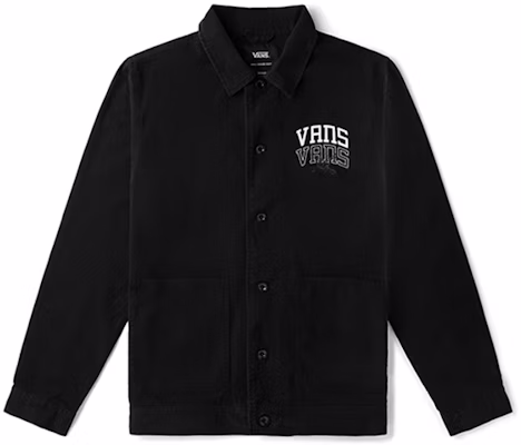 Vans Varsity Drill Chore Jacket Black Casual Workwear Shirt VN0A5DYSBLK Buy Vans Varsity Drill Chore Jacket Black Casual Workwear Shirt VN0A5DYSBLK