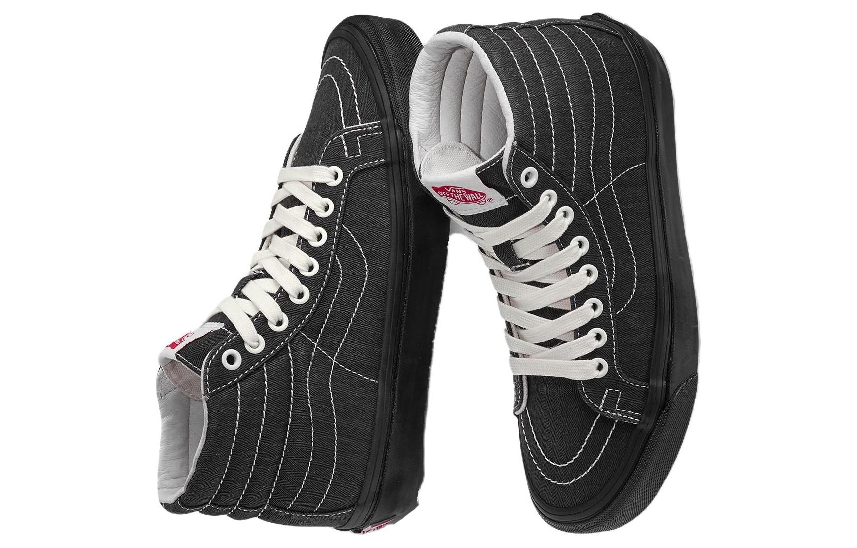 Shop Vans Vault - OG SK8-HI LX Negro Herringbone VN0A4BVBVZ2