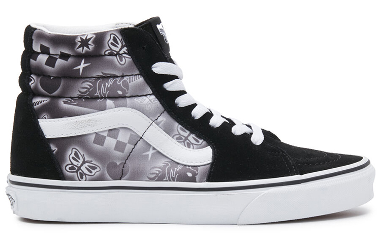 Order Vans SK8 HI 高筒滑板鞋 男女同款 黑白印花