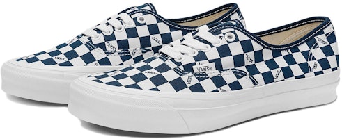 Vans Authentic Vault OG 復古棋盤格 防滑耐磨 低筒 滑板鞋 男女款 藍白 Lookbook Vans Authentic Vault OG 復古棋盤格 防滑耐磨 低筒 滑板鞋 男女款 藍白