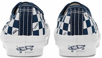 Vans Authentic Vault OG 復古棋盤格 防滑耐磨 低筒 滑板鞋 男女款 藍白 Purchase Vans Authentic Vault OG 復古棋盤格 防滑耐磨 低筒 滑板鞋 男女款 藍白