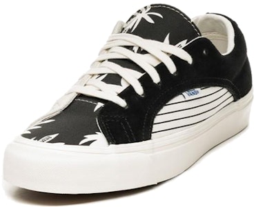 Vans Lampin LX 不對稱棕櫚葉 棋盤格 低幫 板鞋 男女同款 黑白 Lookbook Vans Lampin LX 不對稱棕櫚葉 棋盤格 低幫 板鞋 男女同款 黑白
