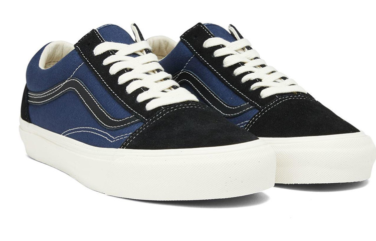 Lookbook Vans Vault OG Old Skool LX 'Biru Hitam' VN0A38FWVYY1