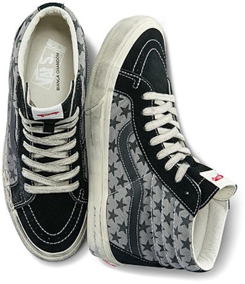 Vans Vault OG Sk8-Hi Reissue LX Bianca Chandon 黑灰白款 VN0A4BVH82Q Shop Vans Vault OG Sk8-Hi Reissue LX Bianca Chandon 黑灰白款 VN0A4BVH82Q