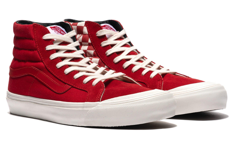 Shop Vans Vault OG Style 138 LX チェッカーボード 赤/白 VN0A3DP9VQC1