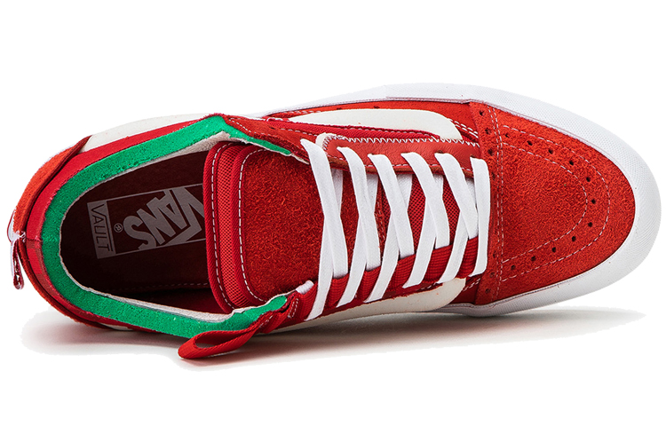 Shop Vans Vault Old Skool CAP LX 'Rojo Blanco' VN0A45K1VZW1