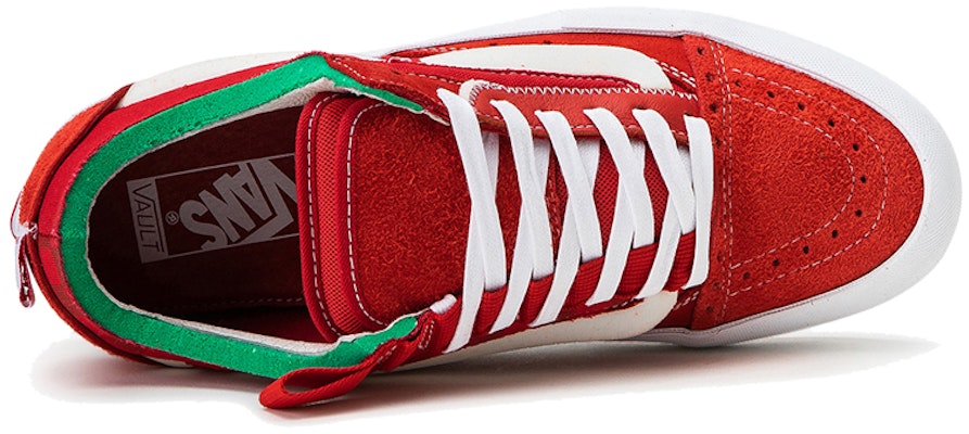 Vans Vault Old Skool CAP LX 'Red White' VN0A45K1VZW1 Shop Vans Vault Old Skool CAP LX 'Red White' VN0A45K1VZW1