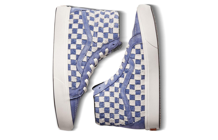 Shop Vans Vault SK8-Hi Reissue ComfyCush LX 'Biru Putih' Terbaru VN0A45JZVNR