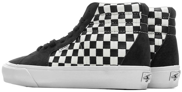 Vans Vault Style 38 VLT LX 皮革編織 耐磨防滑中筒休閒板鞋 黑白 棋盤格 Shop Vans Vault Style 38 VLT LX 皮革編織 耐磨防滑中筒休閒板鞋 黑白 棋盤格