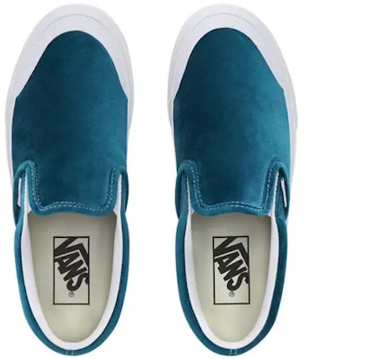 Vans Velvet Classic Slip-On 'Azul Blanco' VN0A4P3CTCE Shop Vans Velvet Classic Slip-On 'Azul Blanco' VN0A4P3CTCE