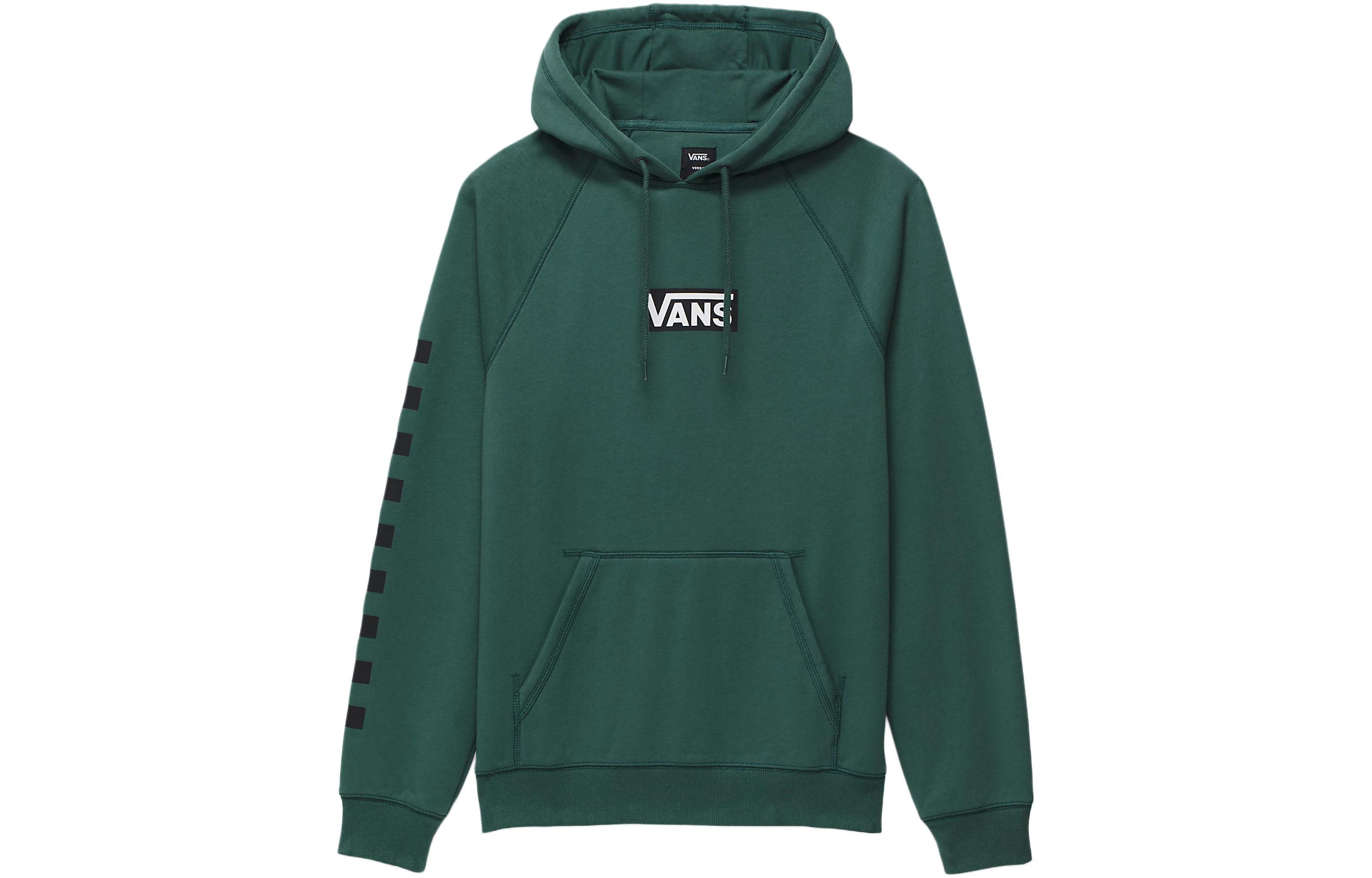 Vans Versa Standard Pullover Hoodie Green Small Tavern Print VN0A49SNCZE