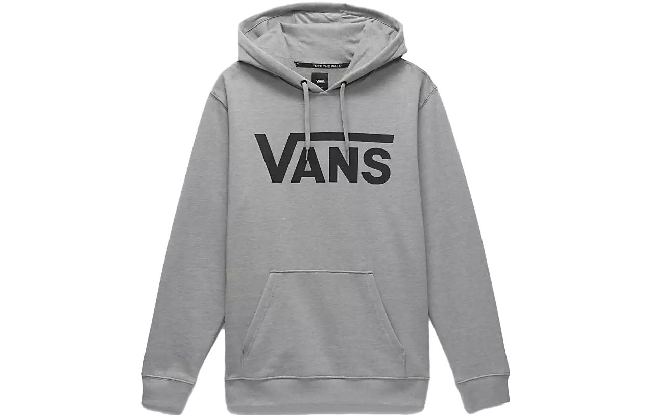 Vans Vintage Letter Graphic Hoodie Unisex Gray VN0A456BADY