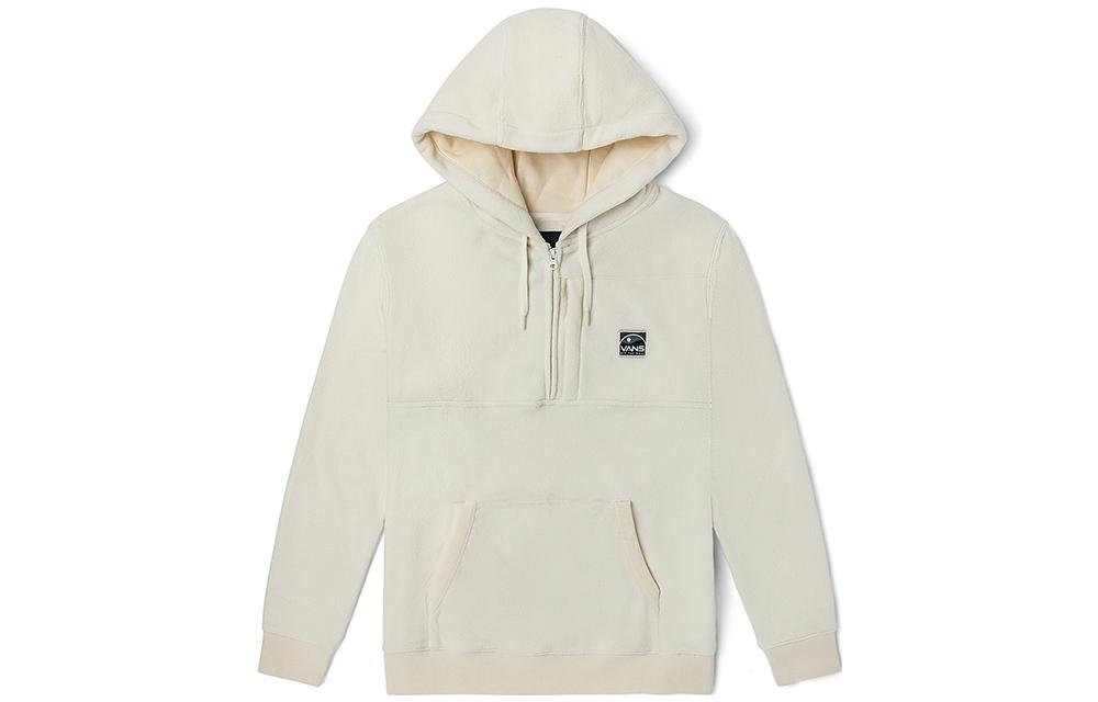 Vans Vintage Style Plain Hoodie Unisex White VN0A5KKRYXU