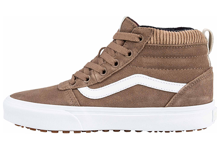 Vans Ward Hi Mte Cozy Breathable Casual Skateboarding Shoes Brown VN0A3JF501G