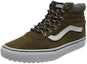 Lookbook Vans Ward Hi Mte High-Top Sneakers Coklat/Hijau VN0A3JET15W