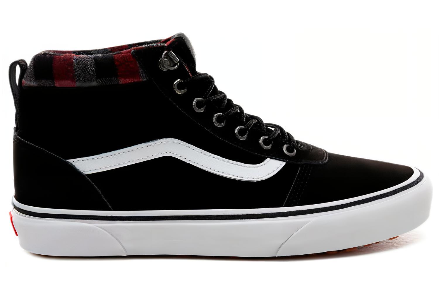 Order Vans Ward Hi Slijtvaste Antislip Casual Skate Schoenen Unisex Zwart VN0A3JETV1T