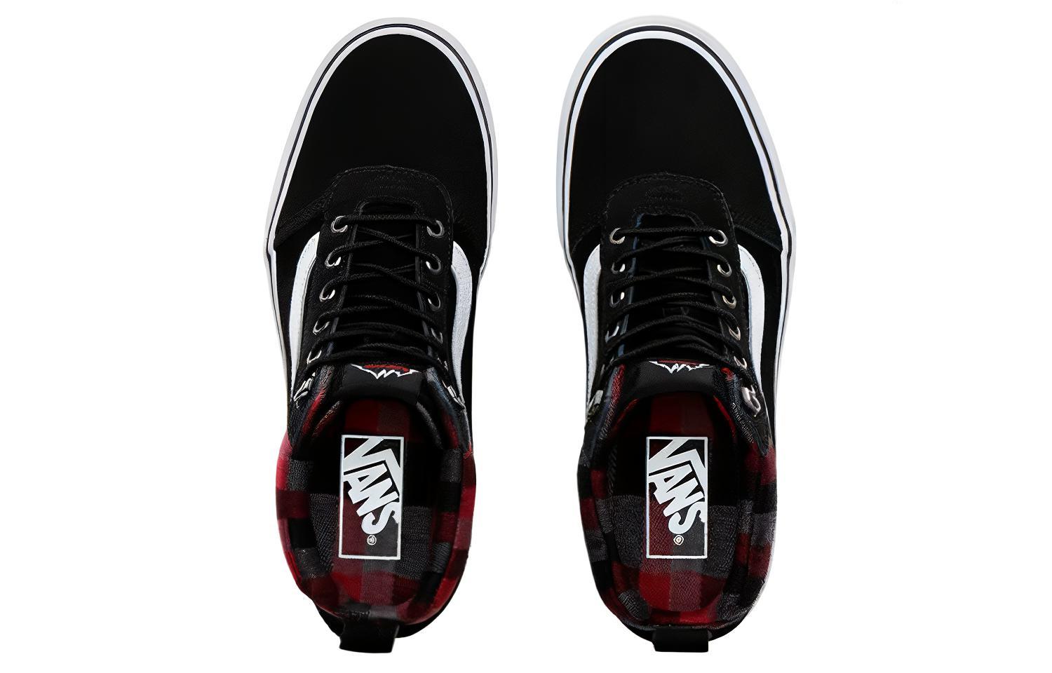 Lookbook Vans Ward Hi Slijtvaste Antislip Casual Skate Schoenen Unisex Zwart VN0A3JETV1T