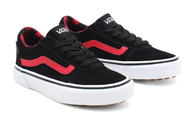 Lookbook Vans Wardローカットスニーカー 黒/赤 VN0A5KY79BY
