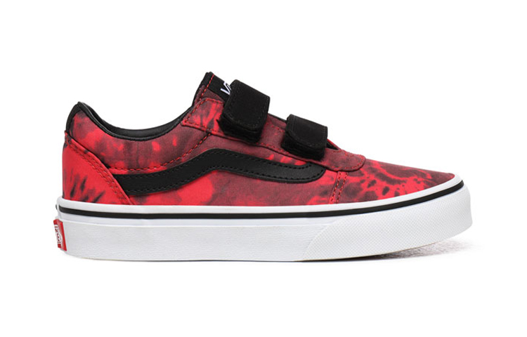 Order Vans Ward Sepatu Low-Top K Merah Hitam VN0A4BUDXZ4