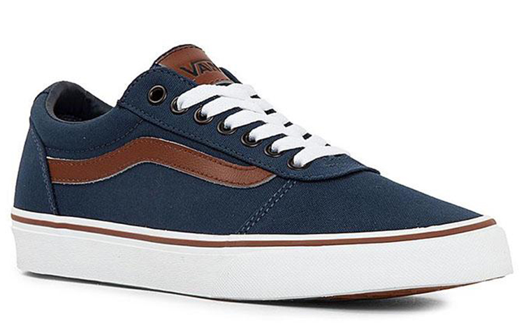 Lookbook Vansスケートシューズ 青/茶 VN0A38DMJBP