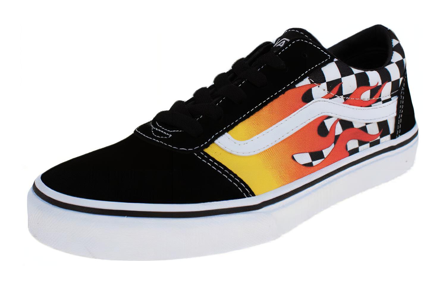 Lookbook 范斯 Ward 低帮休闲滑板鞋 大童 黑色 VN0A38J9UK8