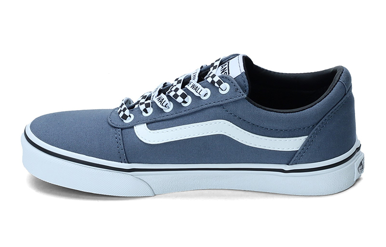 Vans Ward Non-Slip Breathable Low Tops Casual Skateboarding Shoes Big Boys Blue VN0A38J9XXO